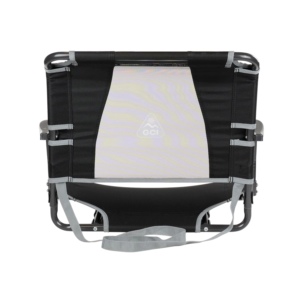 Ergonomic Back-Support Big Comfort Stadium Chair with Armrests - Choice 465 - Bleacher-Friendly Stadium Chair with Back Support Detail