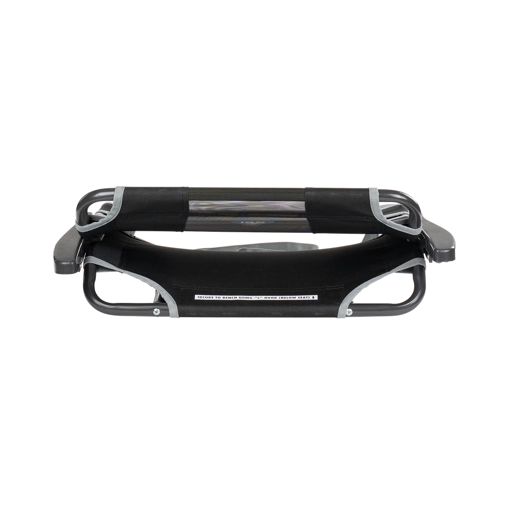 Ergonomic Back-Support Big Comfort Stadium Chair with Armrests - Choice 465 - Bleacher-Friendly Stadium Chair with Back Support Detail
