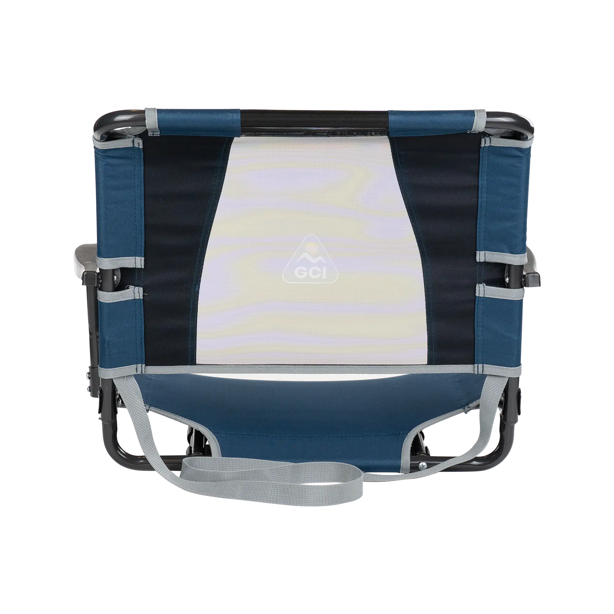Ergonomic Back-Support Big Comfort Stadium Chair with Armrests - Choice 465 - Bleacher-Friendly Stadium Chair with Back Support Detail