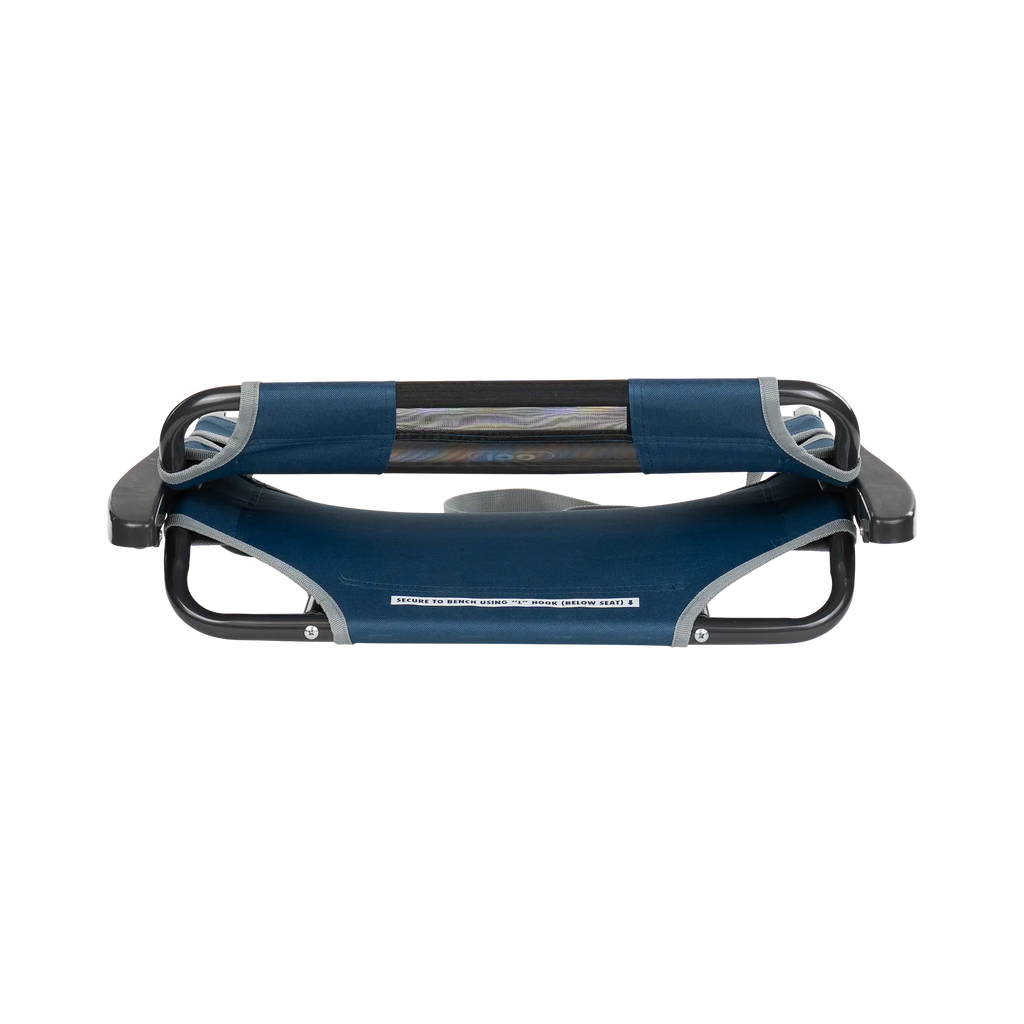 Ergonomic Back-Support Big Comfort Stadium Chair with Armrests - Choice 465 - Bleacher-Friendly Stadium Chair with Back Support Detail