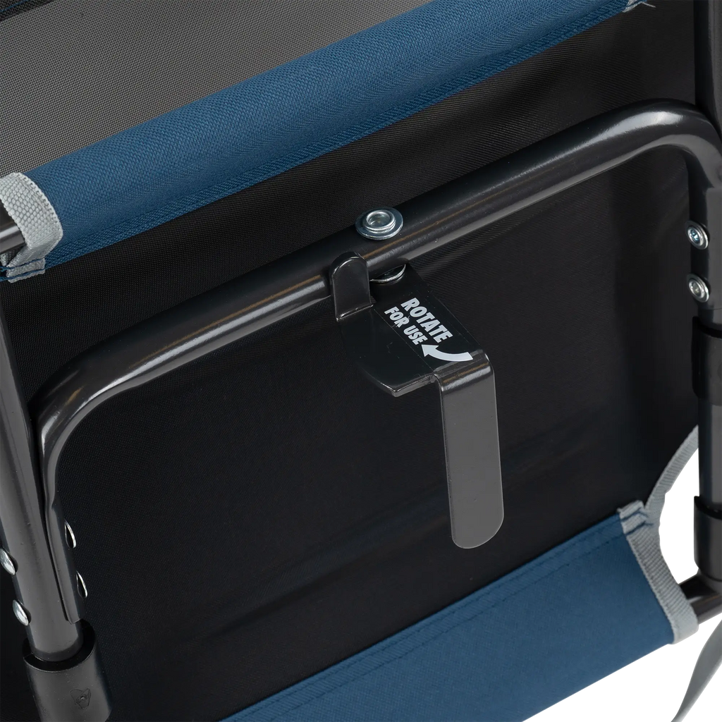 Ergonomic Back-Support Big Comfort Stadium Chair with Armrests - Choice 465 - Bleacher-Friendly Stadium Chair with Back Support Detail