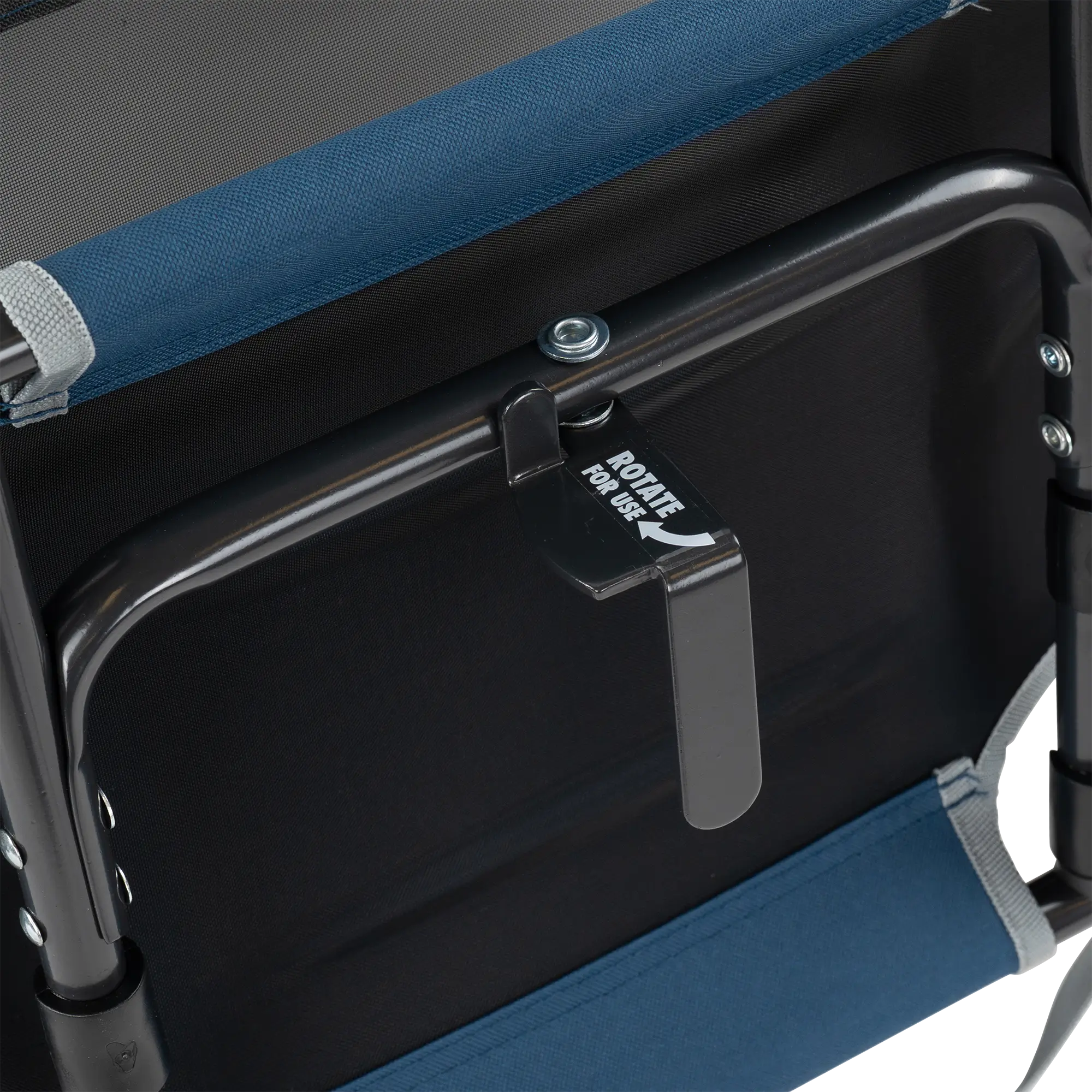 Ergonomic Back-Support Big Comfort Stadium Chair with Armrests - Choice 465 - Bleacher-Friendly Stadium Chair with Back Support Detail
