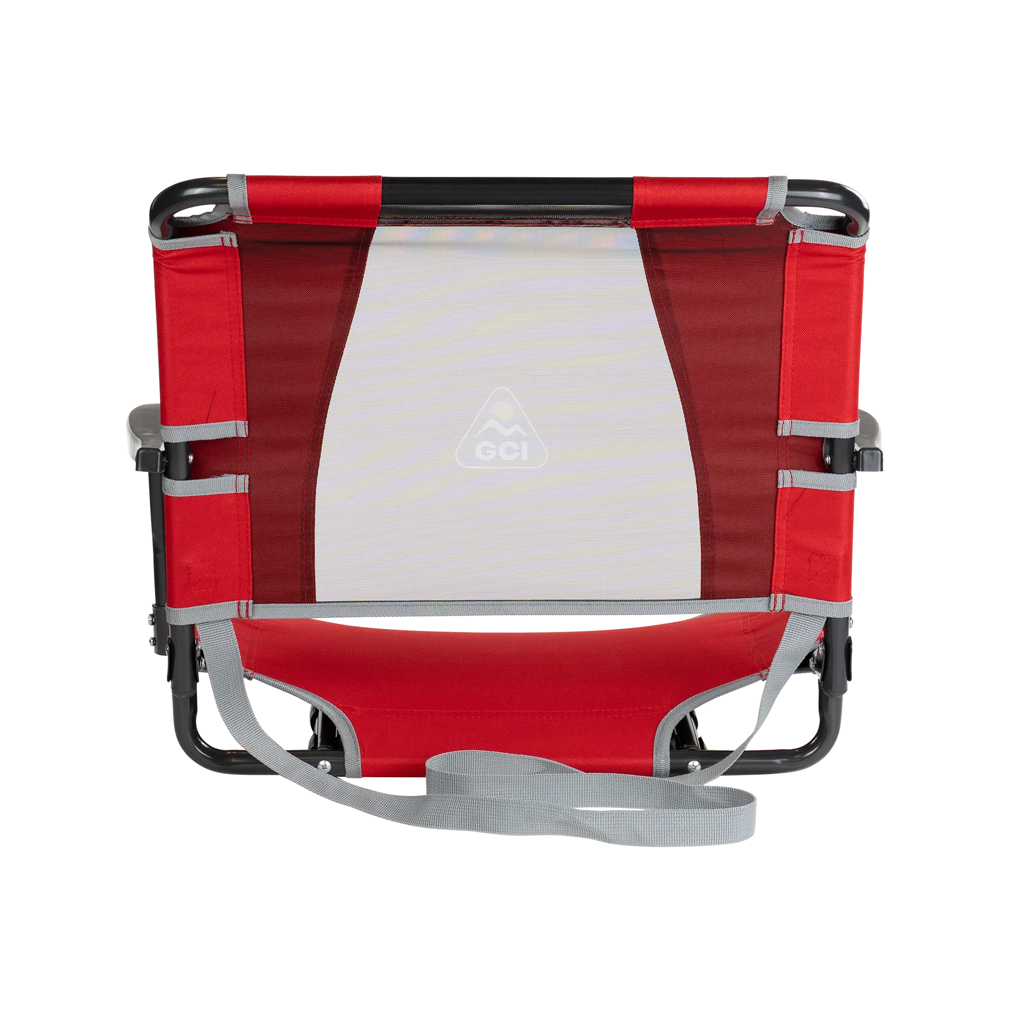 Ergonomic Back-Support Big Comfort Stadium Chair with Armrests - Choice 465 - Bleacher-Friendly Stadium Chair with Back Support Detail