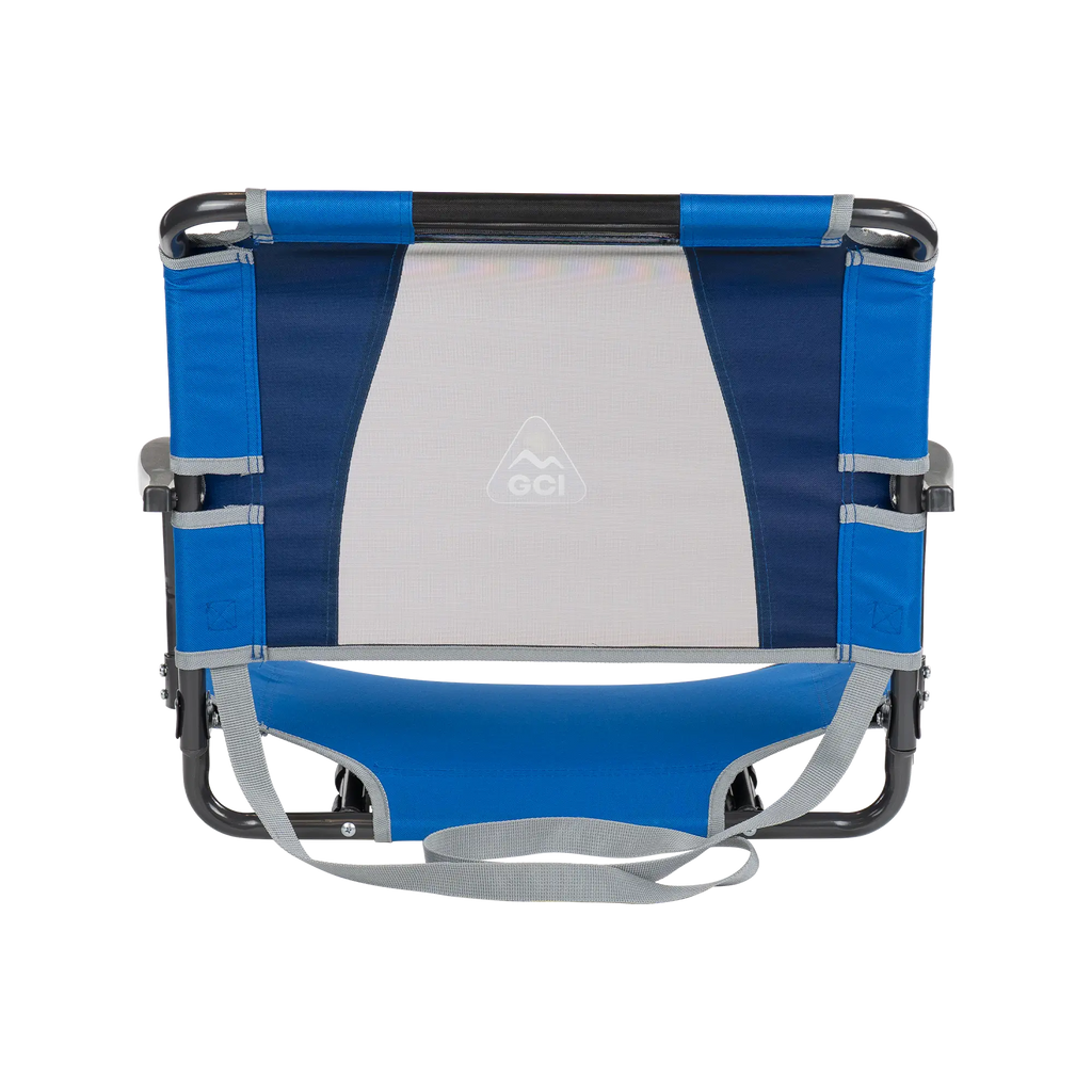 Ergonomic Back-Support Big Comfort Stadium Chair with Armrests - Choice 465 - Bleacher-Friendly Stadium Chair with Back Support Detail