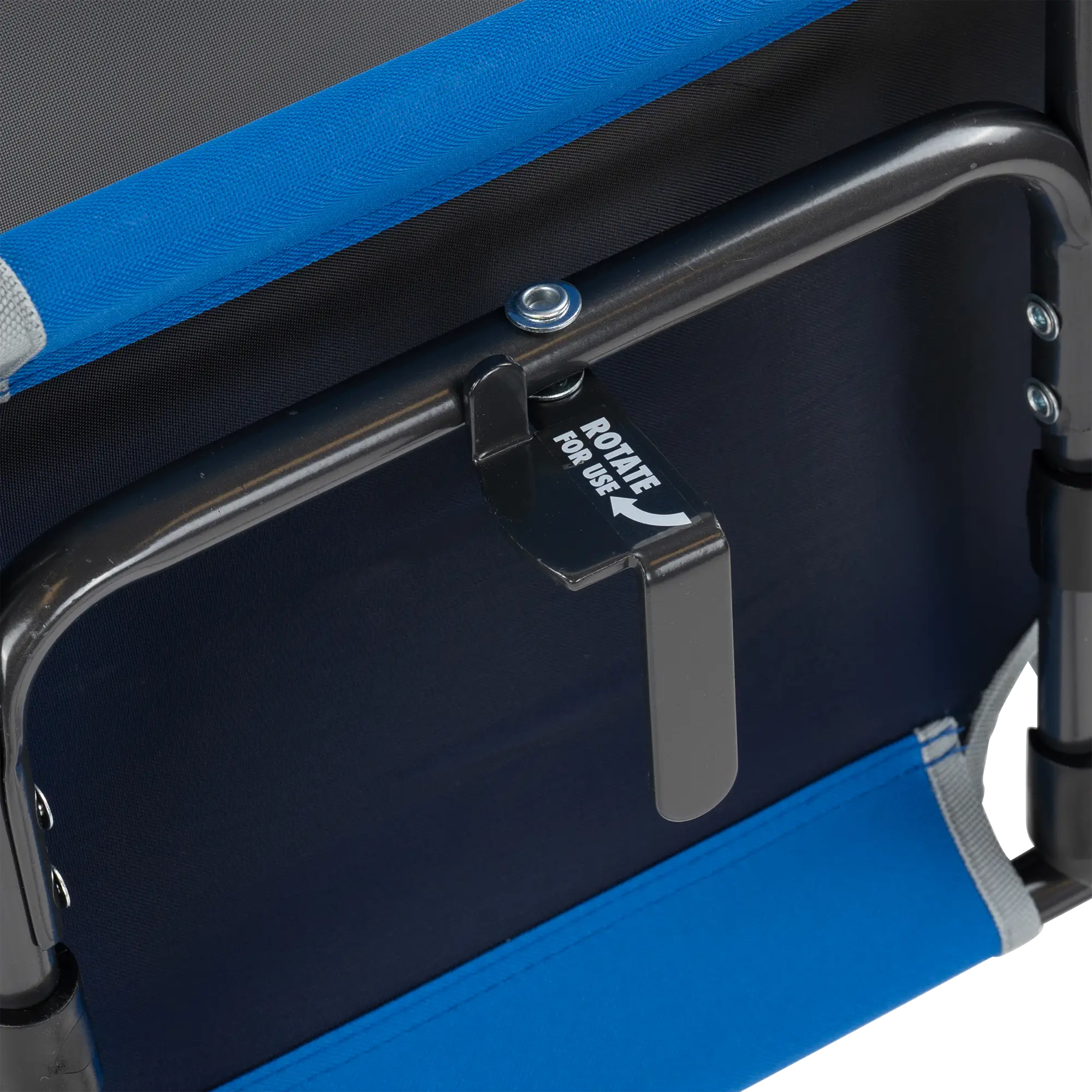 Ergonomic Back-Support Big Comfort Stadium Chair with Armrests - Choice 465 - Bleacher-Friendly Stadium Chair with Back Support Detail