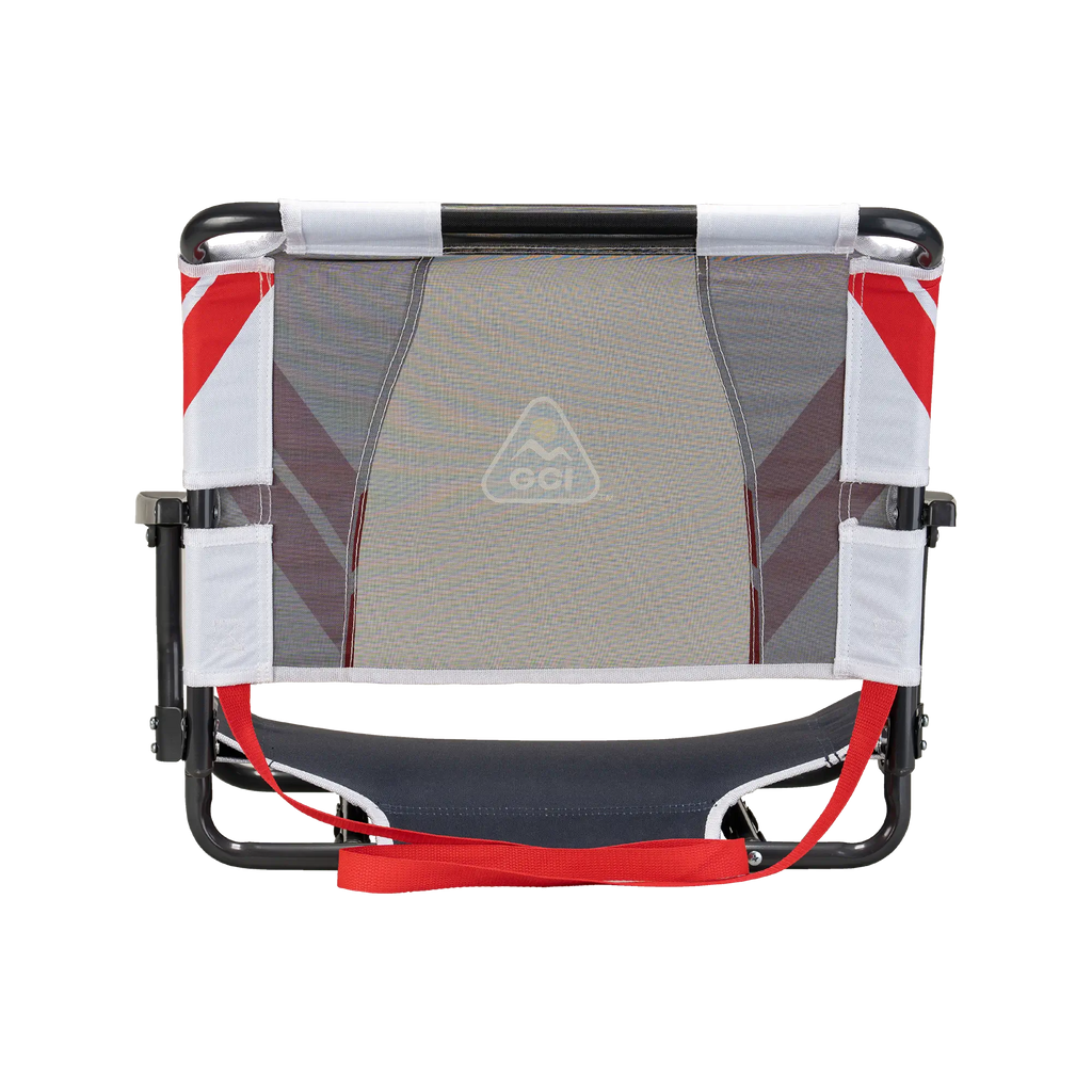 Ergonomic Back-Support Big Comfort Stadium Chair with Armrests - Choice 465 - Bleacher-Friendly Stadium Chair with Back Support Detail