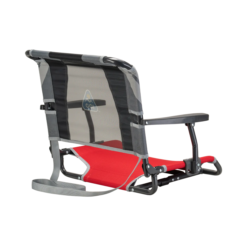 Ergonomic Back-Support Big Comfort Stadium Chair with Armrests - Choice 465 - Bleacher-Friendly Stadium Chair with Back Support Detail