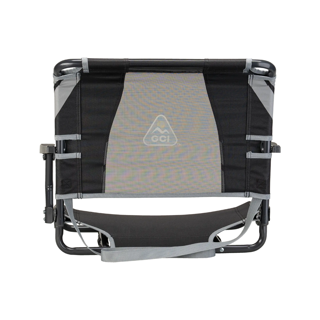 Ergonomic Back-Support Big Comfort Stadium Chair with Armrests - Choice 465 - Bleacher-Friendly Stadium Chair with Back Support Detail
