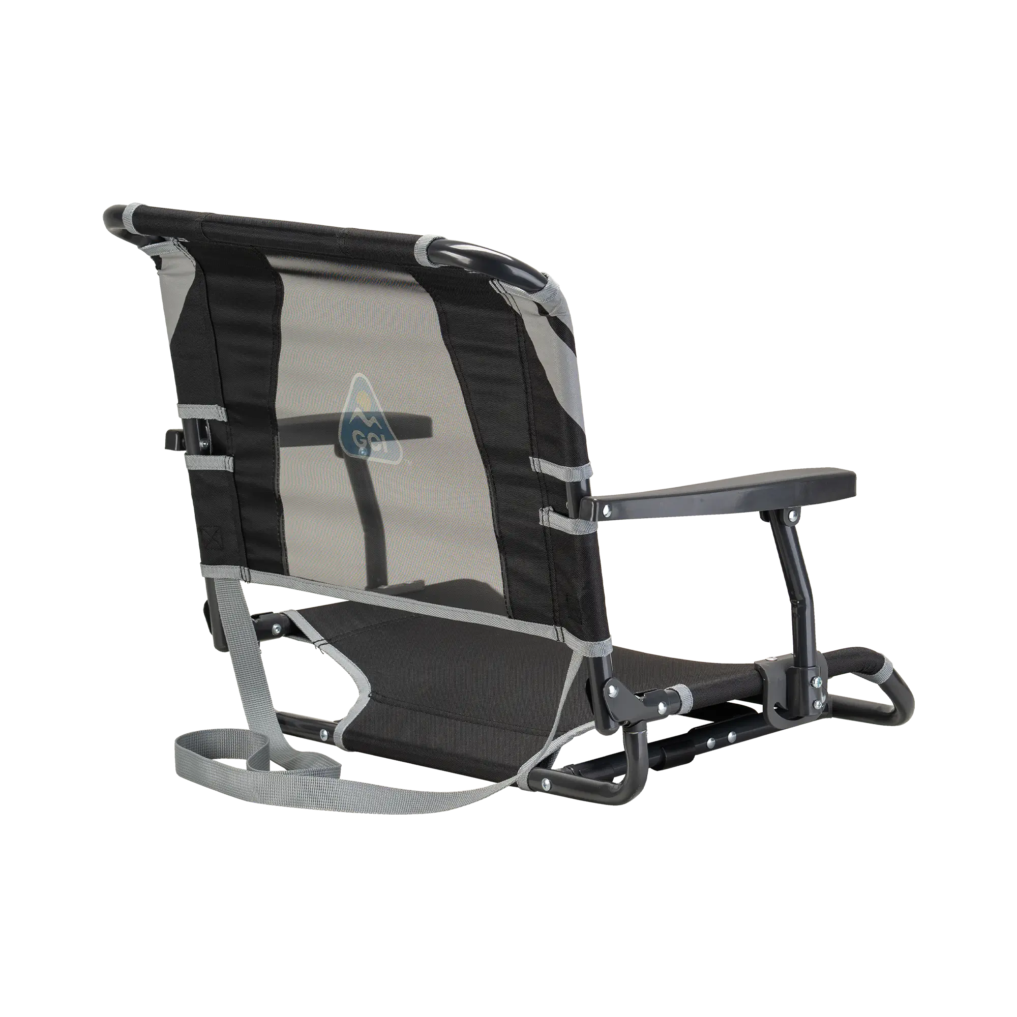 Ergonomic Back-Support Big Comfort Stadium Chair with Armrests - Choice 465 - Bleacher-Friendly Stadium Chair with Back Support Detail