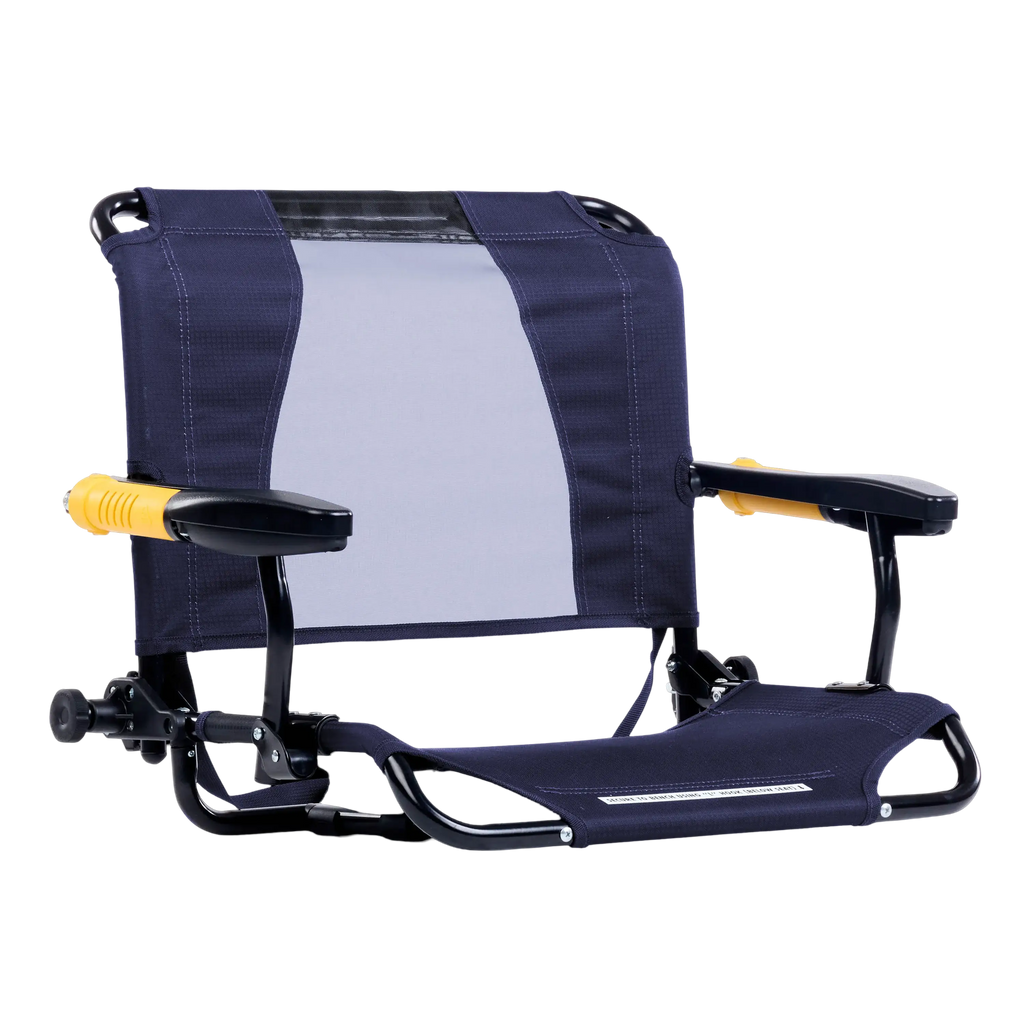 Heavy-Duty Freestyle Stadium Rock-Cliner - Choice 540 - RoadTrip Rocker Smooth Motion Camp Chair - Rich Blue