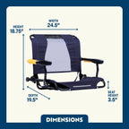 Heavy-Duty Freestyle Stadium Rock-Cliner - Choice 540 - RoadTrip Rocker Smooth Motion Camp Chair Detail