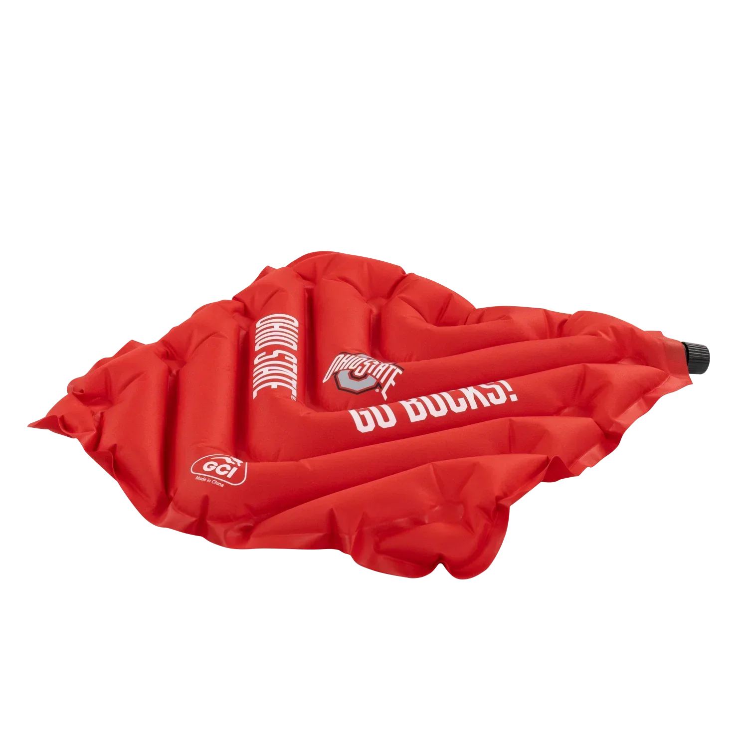 Compact Cushion College V Seat Inflatable Stadium Cushion - Ohio State Buckeyes - Choice 778 - Lightweight Folding Bleacher Chair with Cushioning Detail