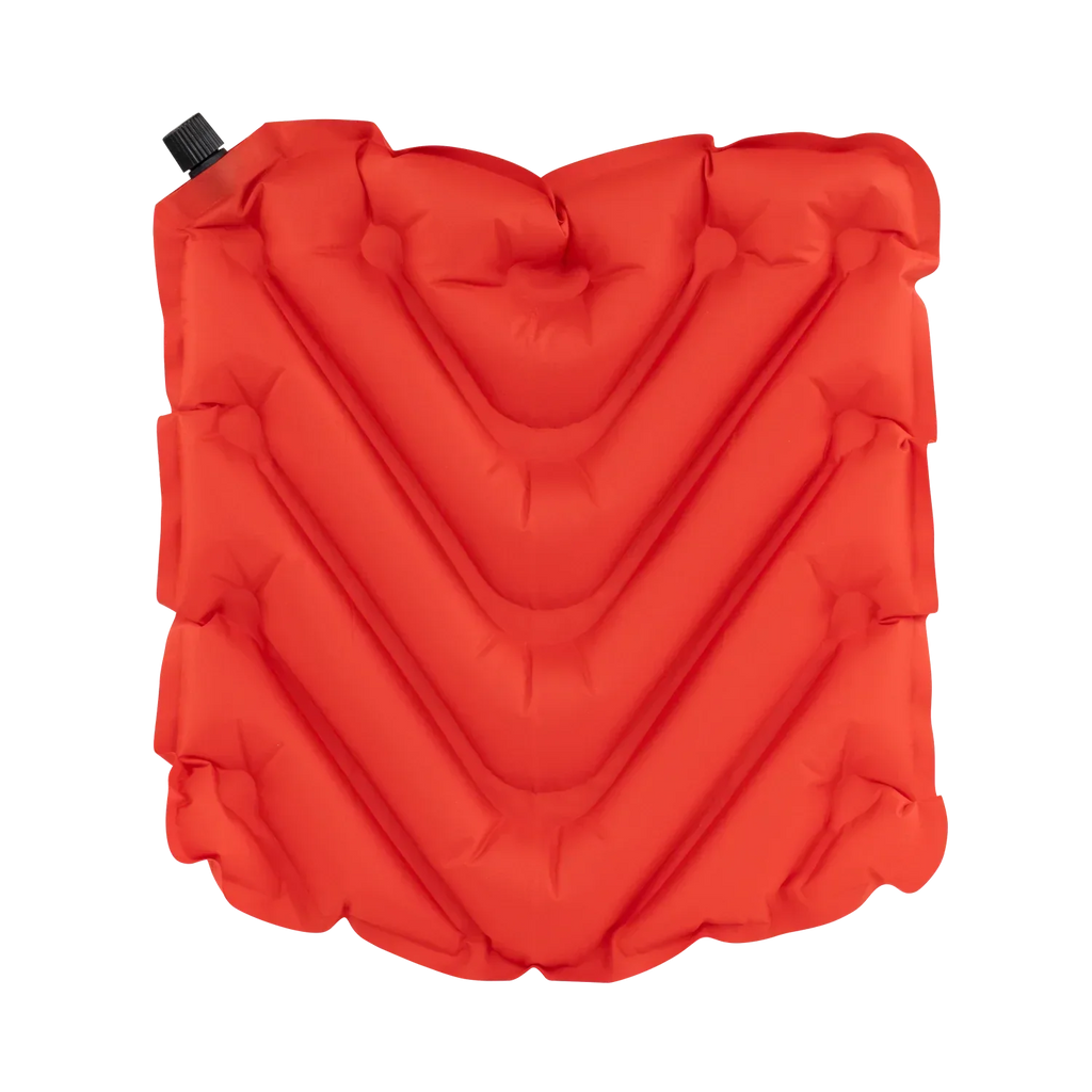 Ultra-Lightweight College V Seat Inflatable Stadium Cushion - Nebraska Cornhuskers - Choice 277 - Grandstand Cushion Seat with Secure Under-Bench Hooks Detail