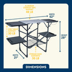 Heat-Resistant Tool Slim-Fold Cook Station - Choice 575 - Multi-Purpose Outdoor Culinary Cooking Set Detail