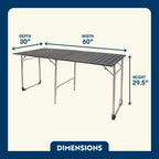 Heat-Resistant Slim-Fold Table XL - Choice 651 - Slim-Fold Outdoor Cook Station with Storage Shelves Detail