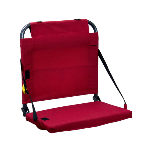 Ergonomic Back-Support BleacherBack - Choice 696 - Ergonomic Portable Stadium Seat for Sports Events - Red