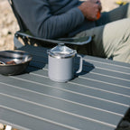 Slim-Fold Compact Camp Table 25 - Choice 214 - Portable Camping Table with Heat-Resistant Countertop Detail