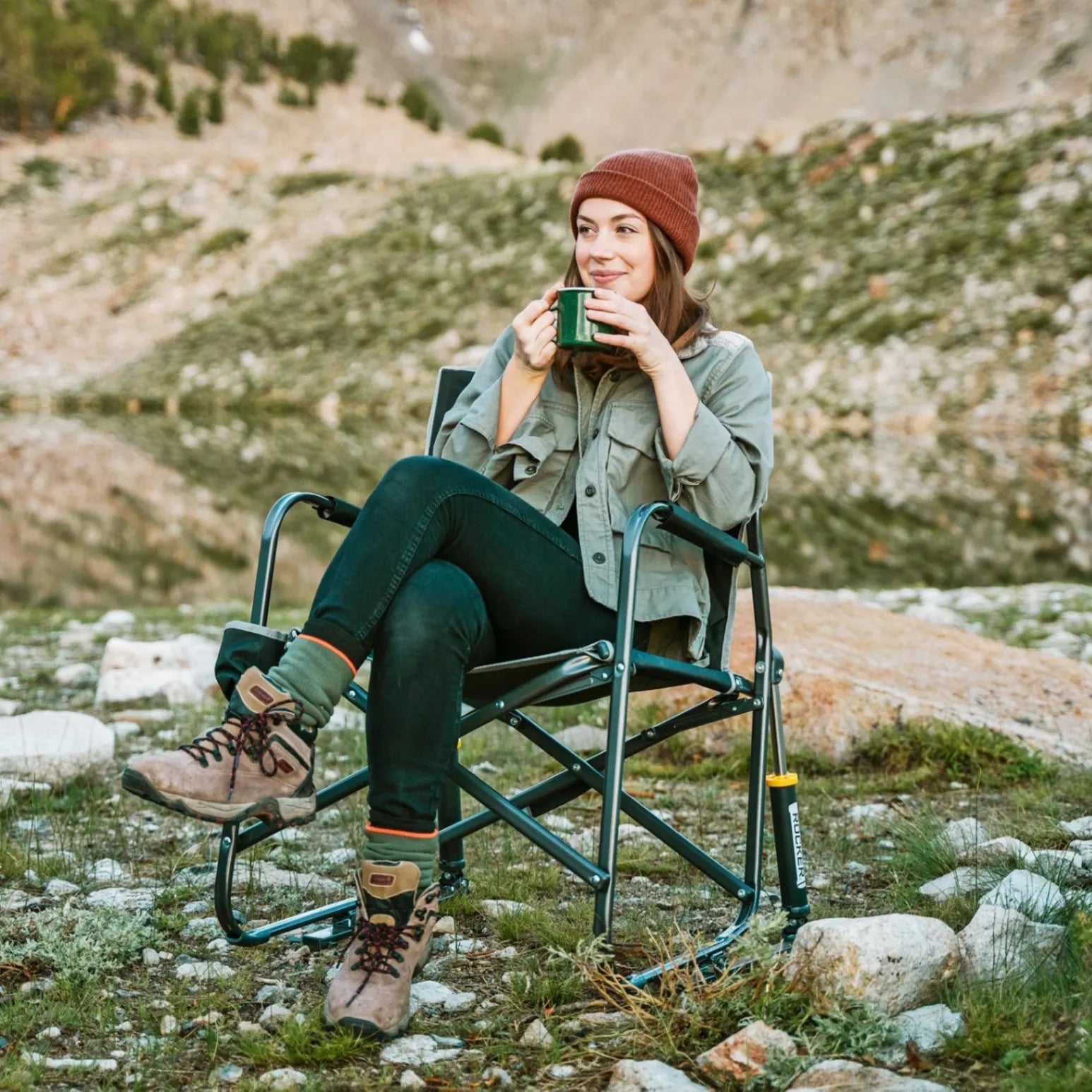 Heavy-Duty Freestyle Freestyle Rocker - Choice 711 - Freestyle Rocker Portable Outdoor Folding Chair Detail