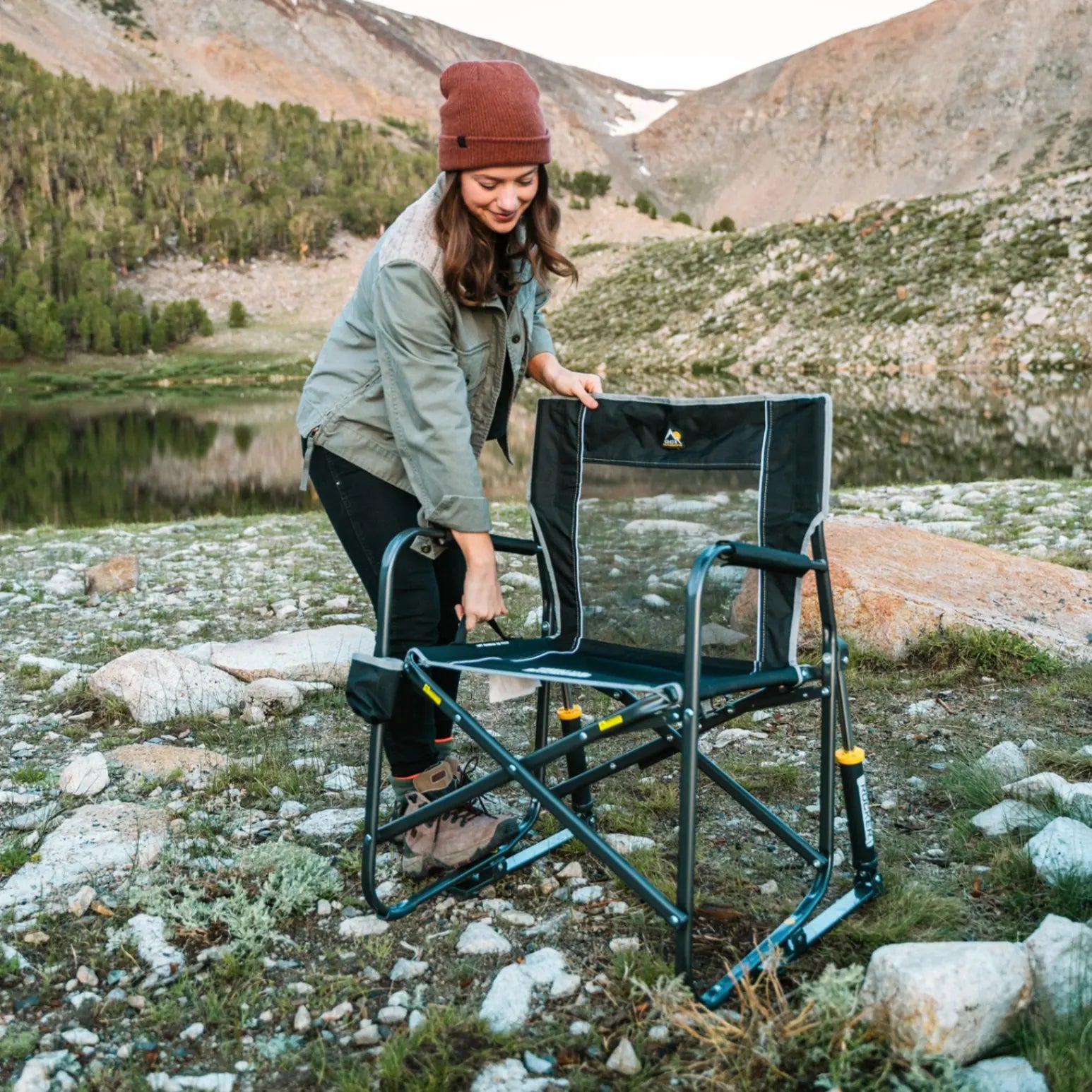 Heavy-Duty Freestyle Freestyle Rocker - Choice 711 - Freestyle Rocker Portable Outdoor Folding Chair Detail