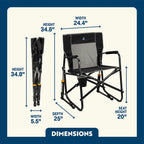 Heavy-Duty Freestyle Freestyle Rocker - Choice 711 - Freestyle Rocker Portable Outdoor Folding Chair Detail
