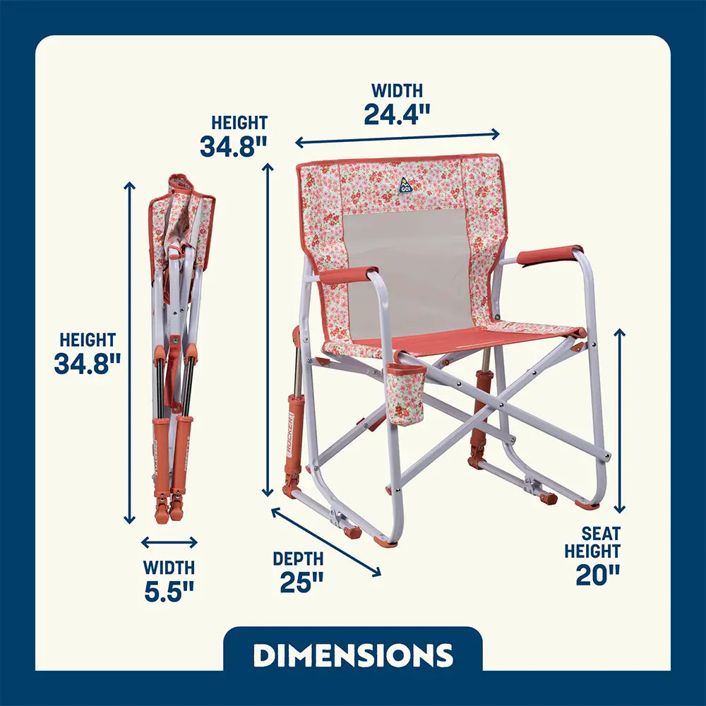 Heavy-Duty Freestyle Freestyle Rocker - Choice 711 - Freestyle Rocker Portable Outdoor Folding Chair Detail