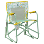 Heavy-Duty Freestyle Freestyle Rocker - Choice 711 - Freestyle Rocker Portable Outdoor Folding Chair - Green/Yellow