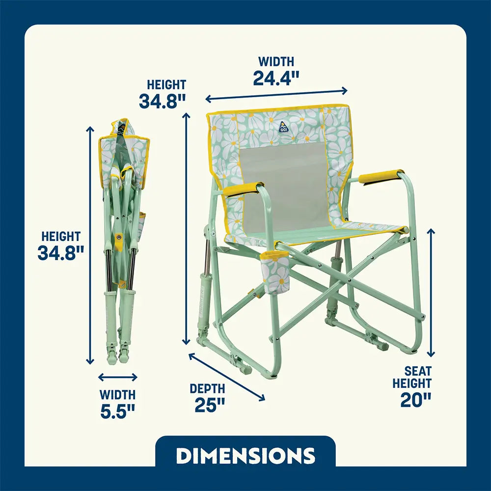 Heavy-Duty Freestyle Freestyle Rocker - Choice 711 - Freestyle Rocker Portable Outdoor Folding Chair Detail