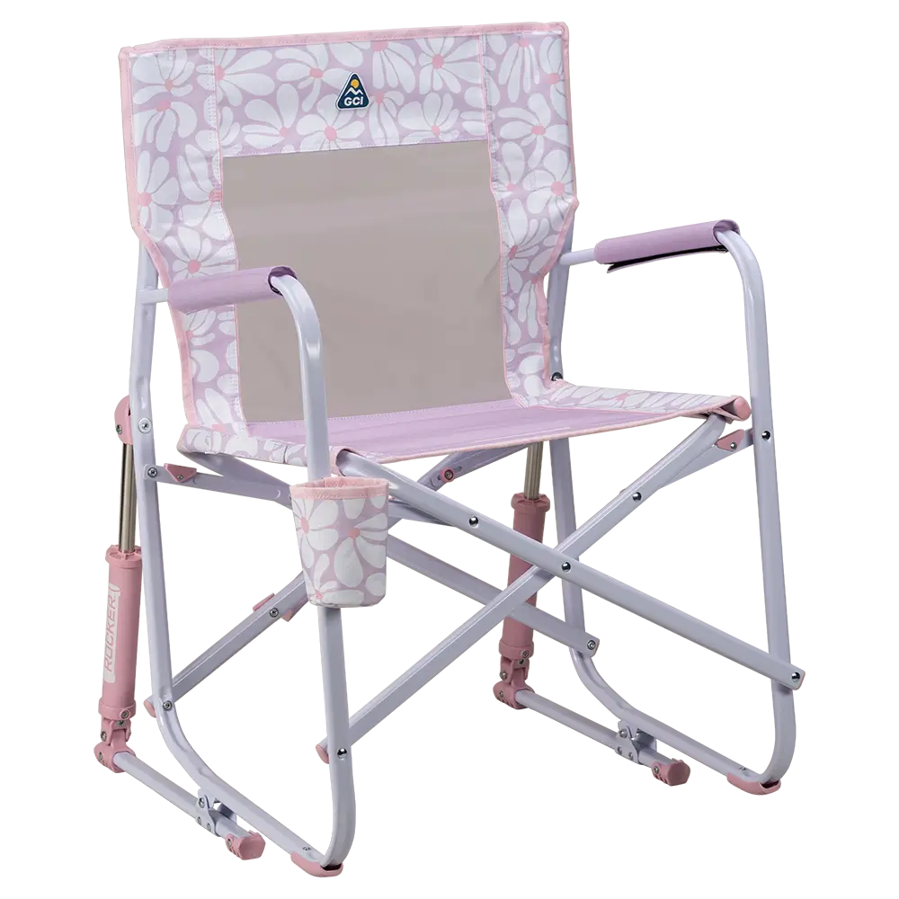 Heavy-Duty Freestyle Freestyle Rocker - Choice 711 - Freestyle Rocker Portable Outdoor Folding Chair - Pink/Purple