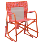 Heavy-Duty Freestyle Freestyle Rocker - Choice 711 - Freestyle Rocker Portable Outdoor Folding Chair - Pink/Orange