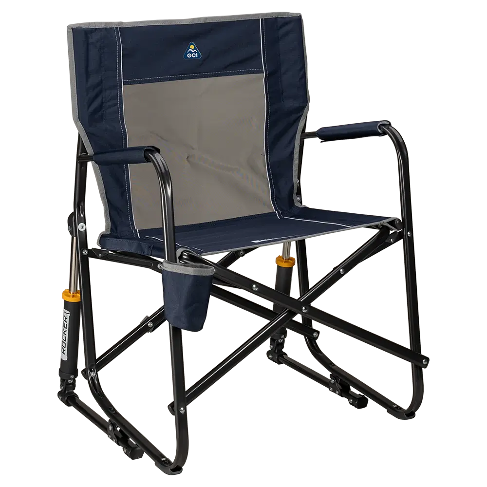 Heavy-Duty Freestyle Freestyle Rocker - Choice 711 - Freestyle Rocker Portable Outdoor Folding Chair - Indigo