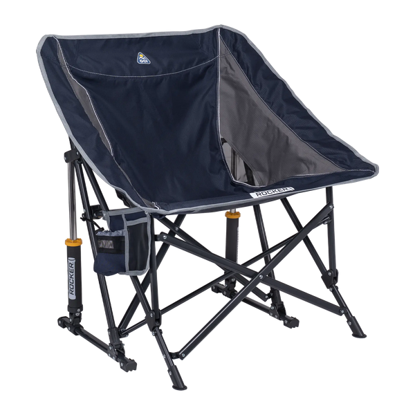 Premium All-Weather Pod Rocker - Choice 933 - Freestyle Rocker Portable Outdoor Folding Chair - Indigo