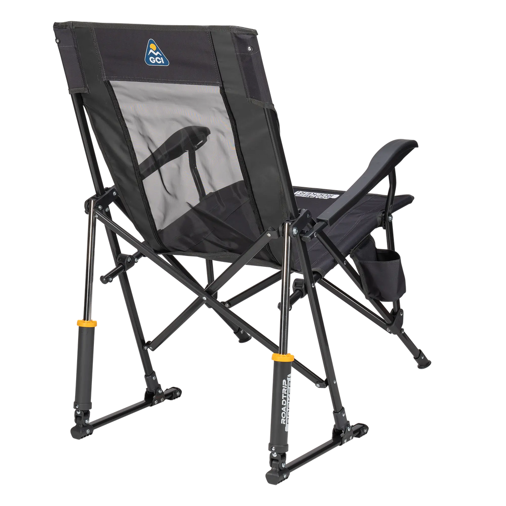 Patented Spring-Action RoadTrip Rocker - Choice 855 - Heavy-Duty Kickback Rocker with Beverage Holder Detail