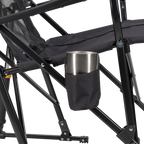 Patented Spring-Action RoadTrip Rocker - Choice 855 - Heavy-Duty Kickback Rocker with Beverage Holder Detail