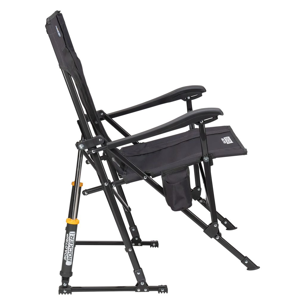 Patented Spring-Action RoadTrip Rocker - Choice 855 - Heavy-Duty Kickback Rocker with Beverage Holder Detail