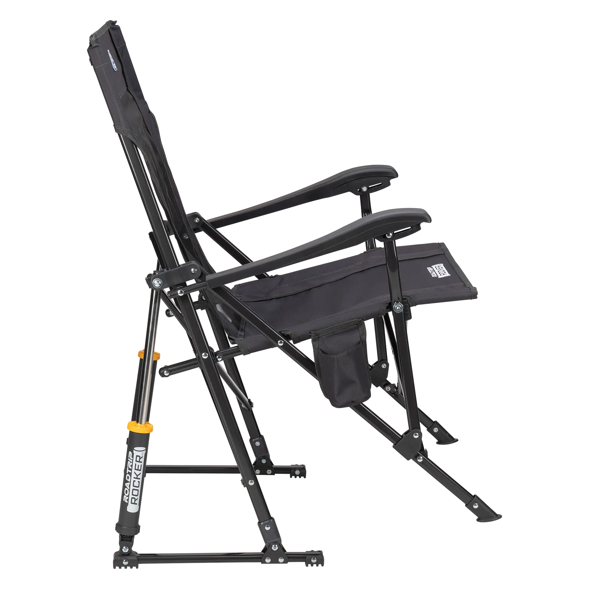 Patented Spring-Action RoadTrip Rocker - Choice 855 - Heavy-Duty Kickback Rocker with Beverage Holder Detail