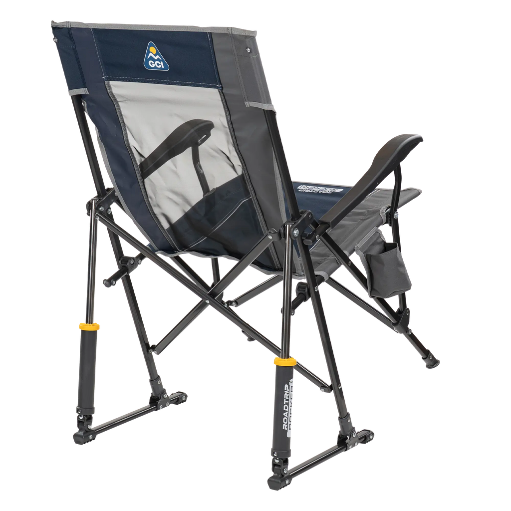 Patented Spring-Action RoadTrip Rocker - Choice 855 - Heavy-Duty Kickback Rocker with Beverage Holder Detail