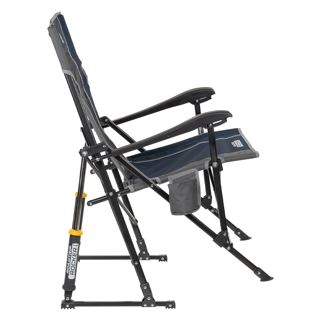 Patented Spring-Action RoadTrip Rocker - Choice 855 - Heavy-Duty Kickback Rocker with Beverage Holder Detail