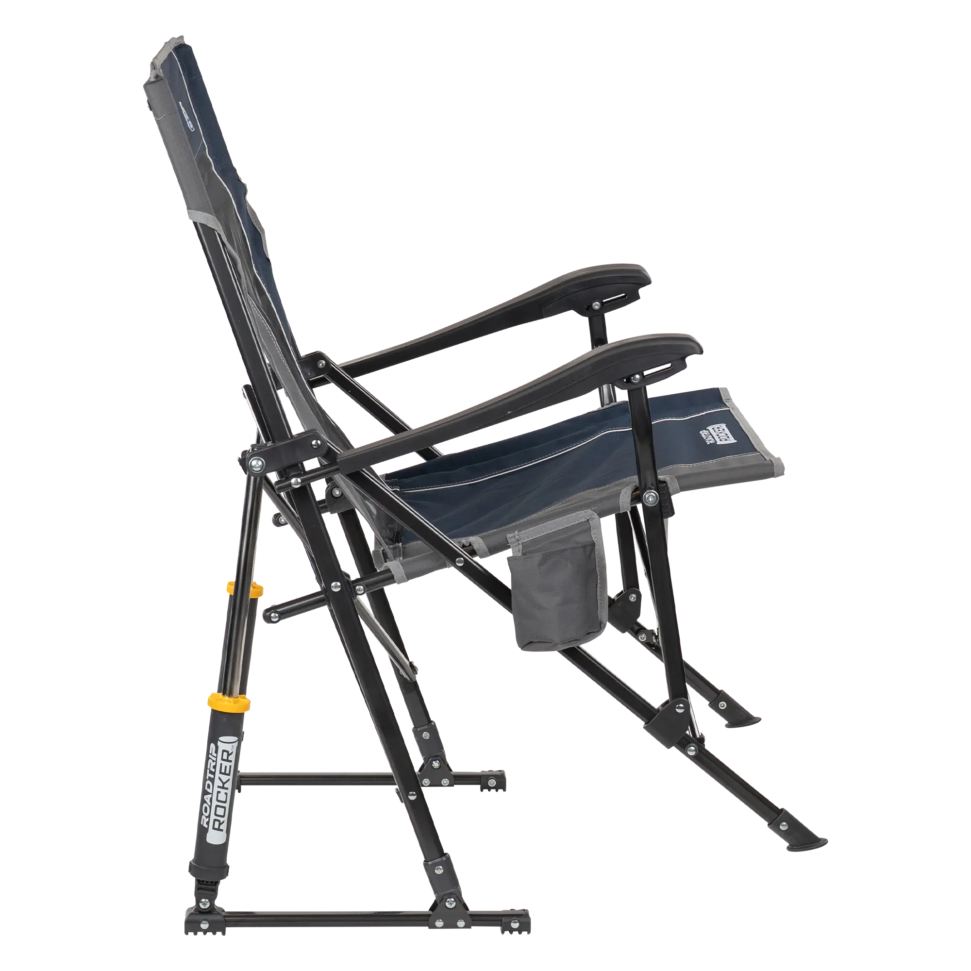 Patented Spring-Action RoadTrip Rocker - Choice 855 - Heavy-Duty Kickback Rocker with Beverage Holder Detail