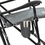 Patented Spring-Action RoadTrip Rocker - Choice 855 - Heavy-Duty Kickback Rocker with Beverage Holder Detail