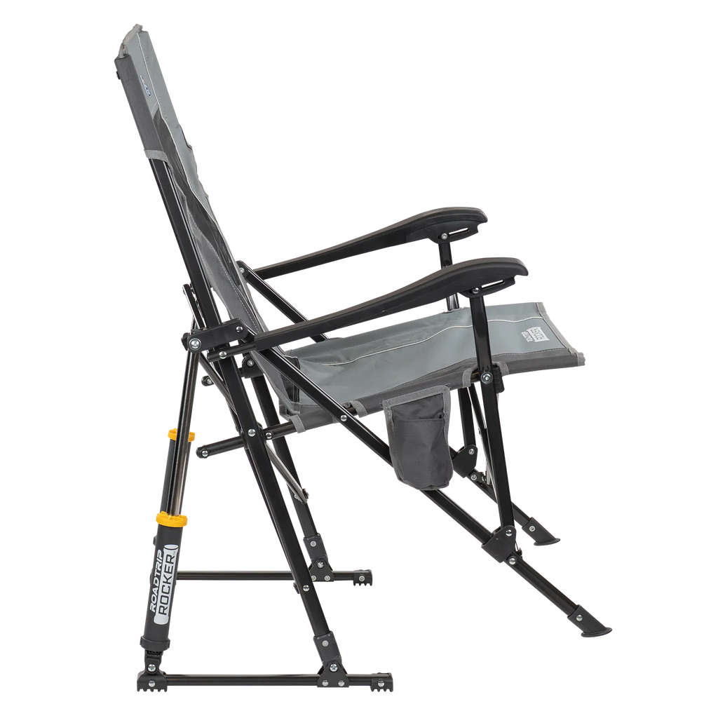 Patented Spring-Action RoadTrip Rocker - Choice 855 - Heavy-Duty Kickback Rocker with Beverage Holder Detail
