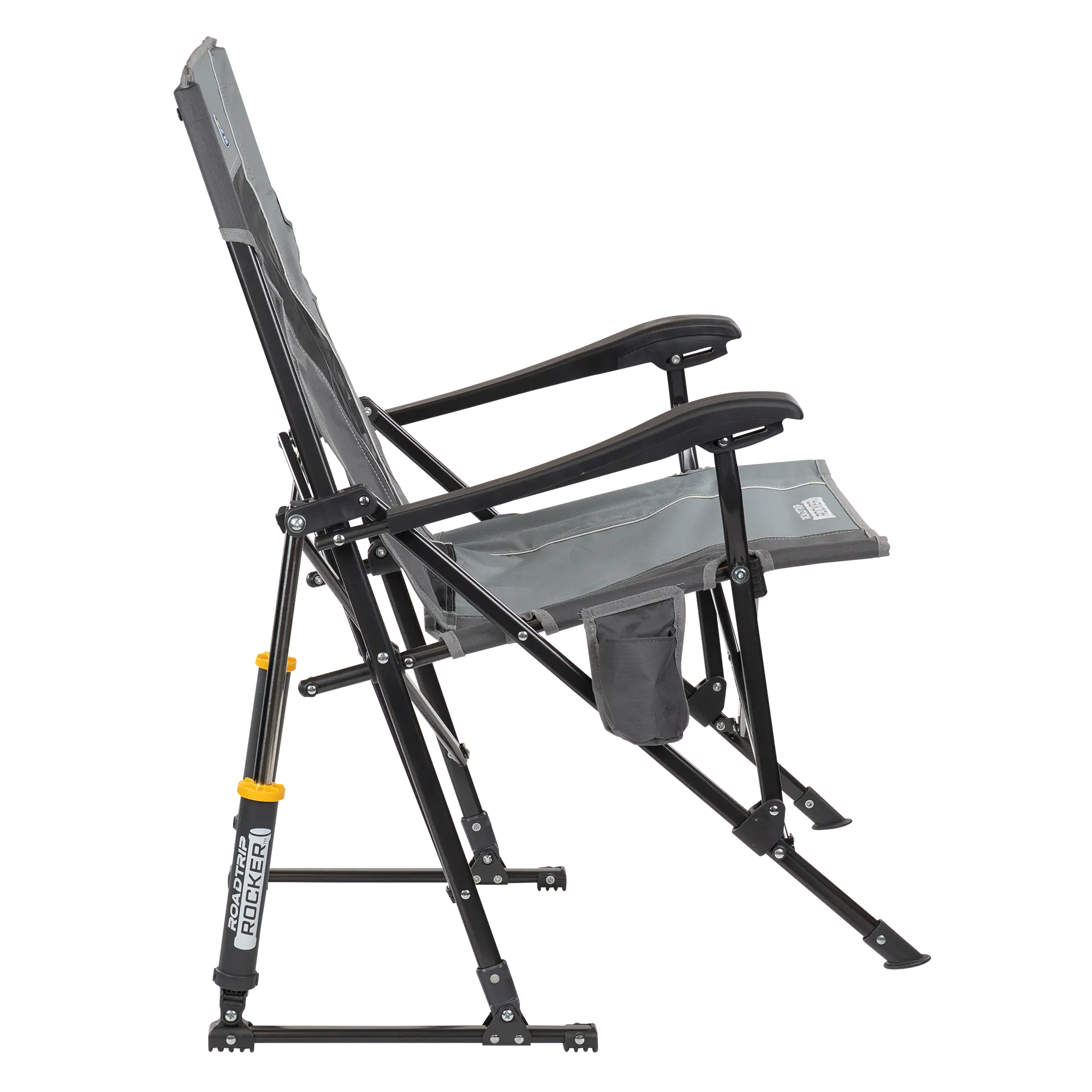 Patented Spring-Action RoadTrip Rocker - Choice 855 - Heavy-Duty Kickback Rocker with Beverage Holder Detail