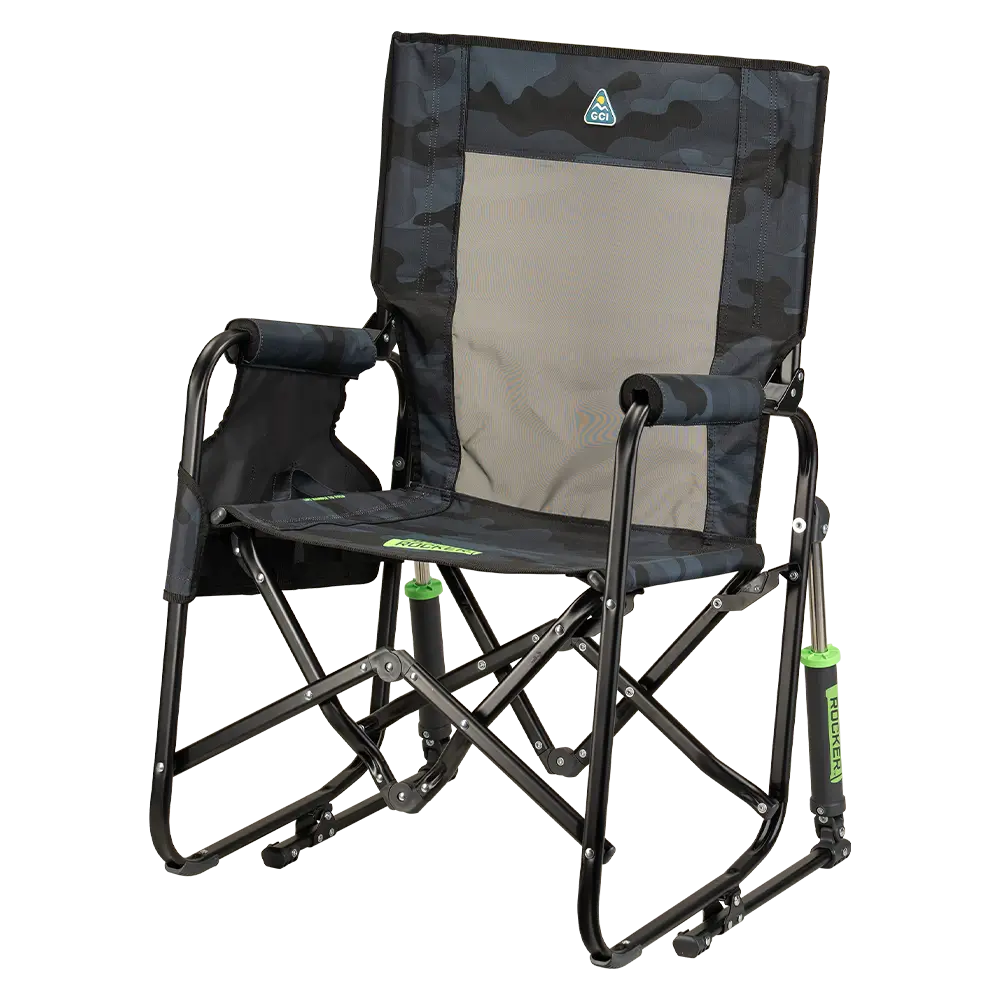 Smooth Motion Stowaway Rocker - Choice 794 - Freestyle Rocker Portable Outdoor Folding Chair Detail