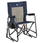 Smooth Motion Stowaway Rocker - Choice 794 - Freestyle Rocker Portable Outdoor Folding Chair - Navy Topo
