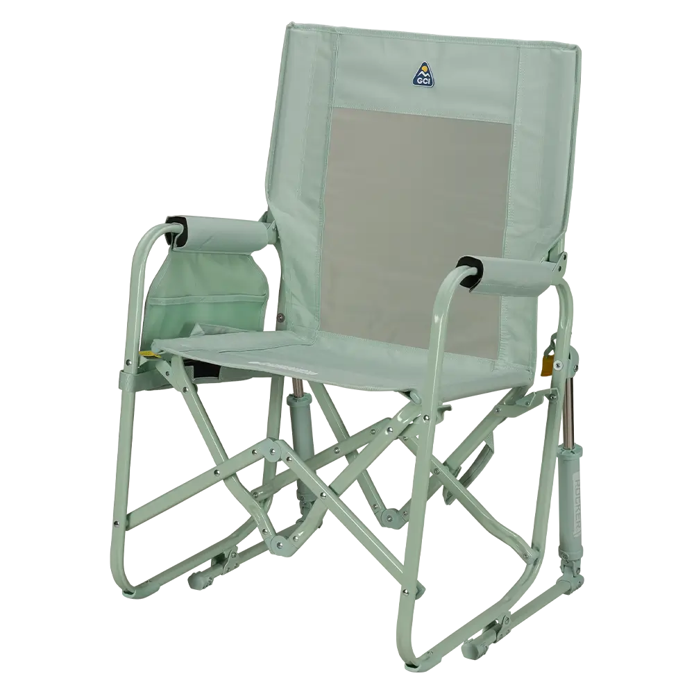 Smooth Motion Stowaway Rocker - Choice 794 - Freestyle Rocker Portable Outdoor Folding Chair Detail