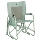 Smooth Motion Stowaway Rocker - Choice 794 - Freestyle Rocker Portable Outdoor Folding Chair - Pastel Green
