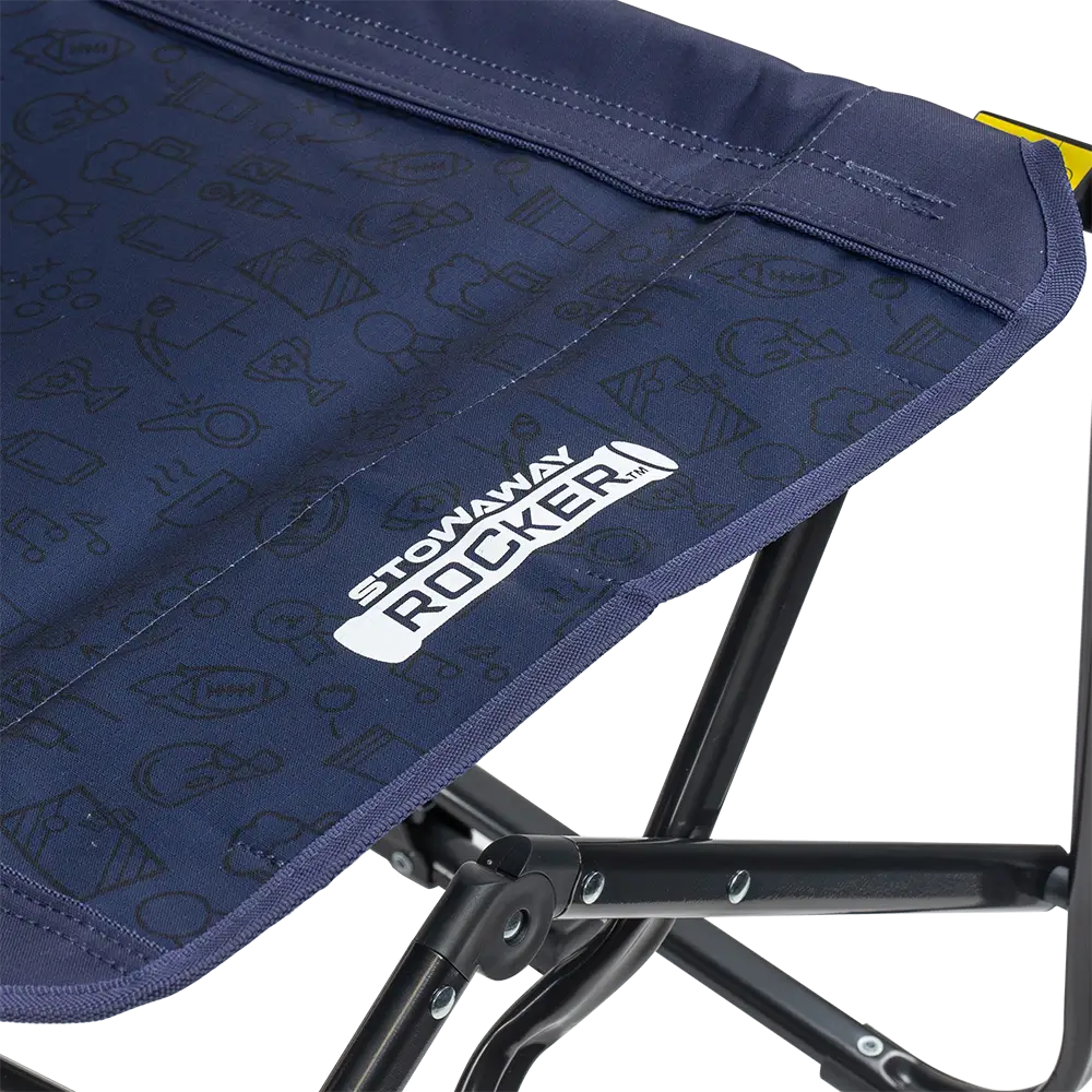 Smooth Motion Stowaway Rocker - Choice 794 - Freestyle Rocker Portable Outdoor Folding Chair Detail