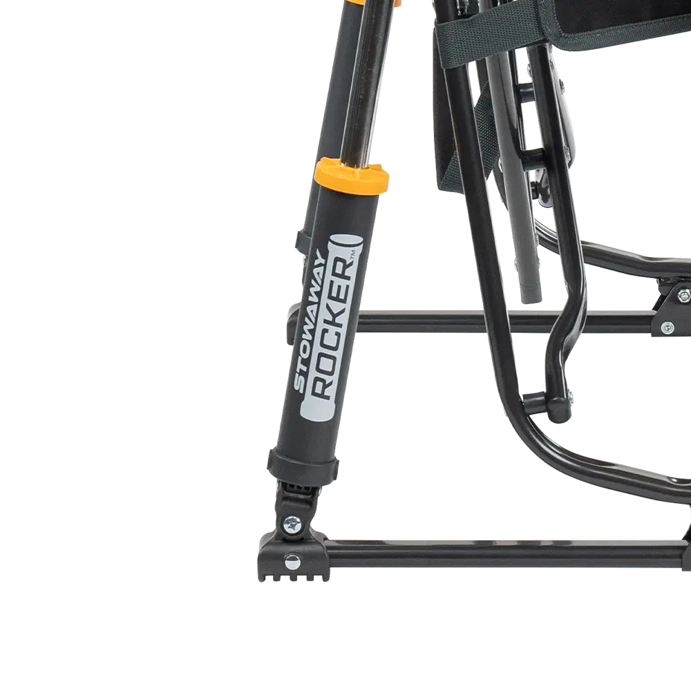 Smooth Motion Stowaway Rocker - Choice 794 - Freestyle Rocker Portable Outdoor Folding Chair Detail