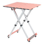 Slim-Fold Compact Camp Table 20 - Choice 513 - Slim-Fold Outdoor Cook Station with Storage Shelves - Coral