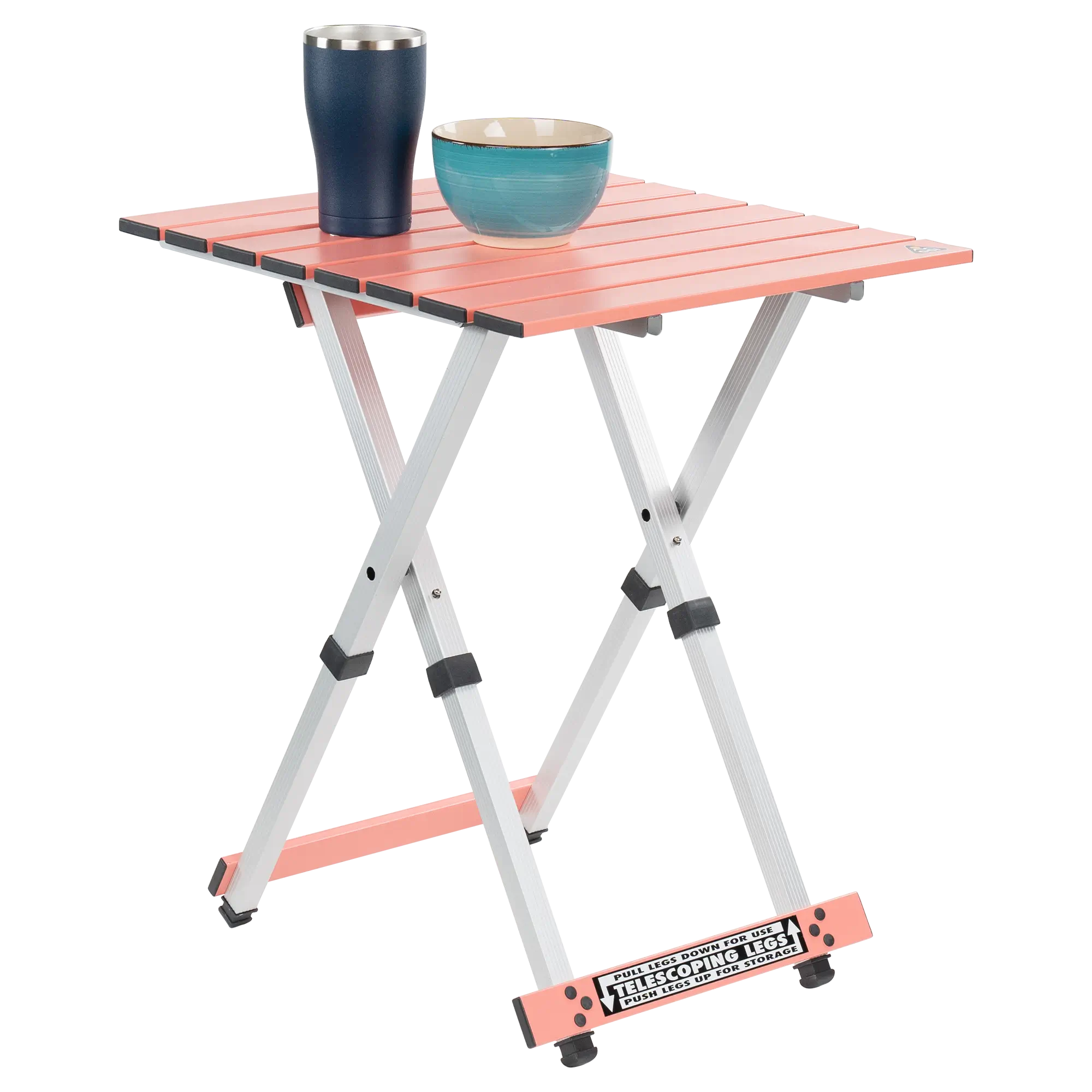 Slim-Fold Compact Camp Table 20 - Choice 513 - Slim-Fold Outdoor Cook Station with Storage Shelves Detail