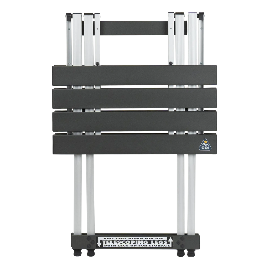 Slim-Fold Compact Camp Table 20 - Choice 513 - Slim-Fold Outdoor Cook Station with Storage Shelves Detail